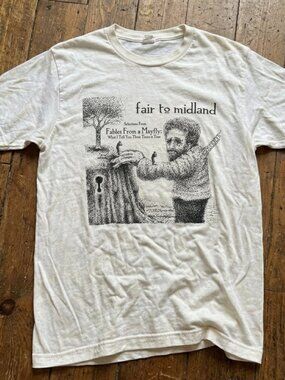 Fair To Midland From A Mayfly Band Tee Shirt White